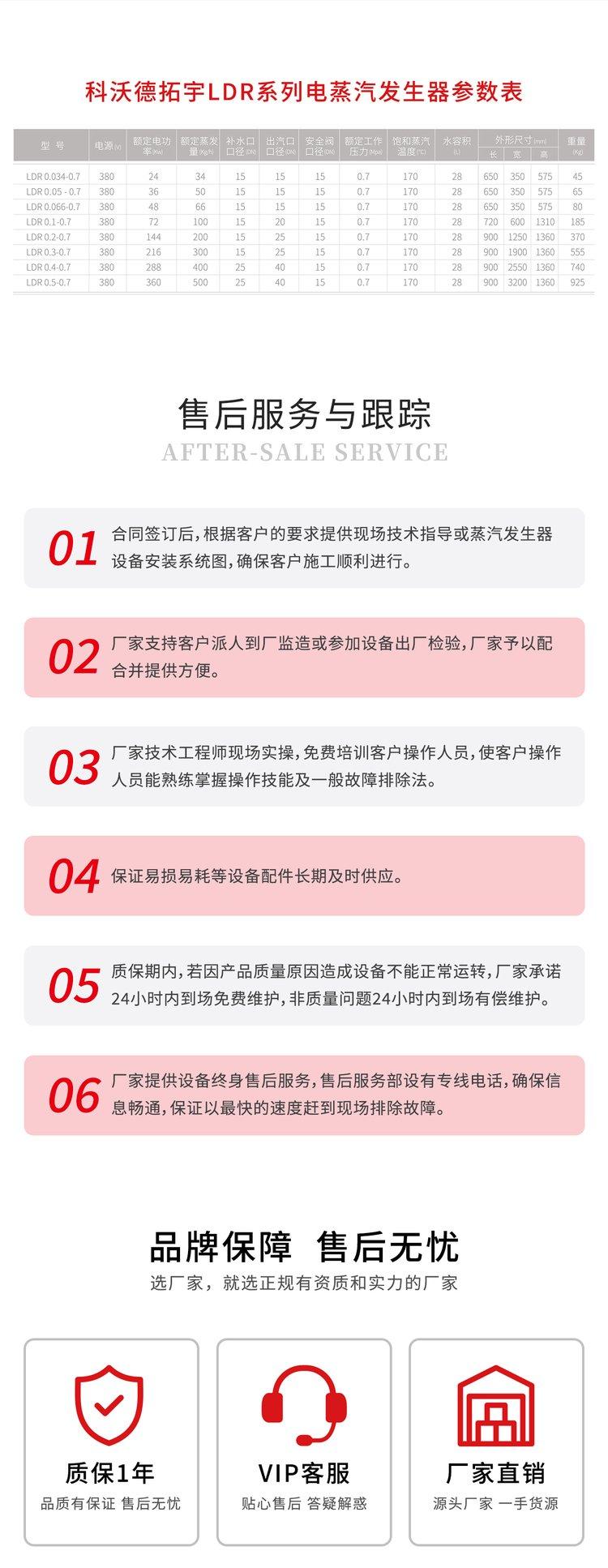 科沃德拓宇500kg电蒸汽发生器 节能环保 水容积＜30L